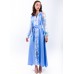 Embroidered Boho Dress "Blue Story"